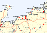 Landkarte MV - Küste